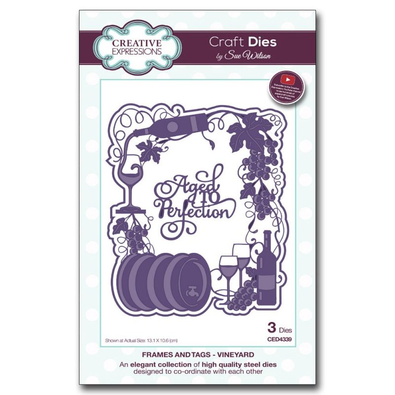 Sue Wilson Sue Wilson Craft Dies Frames and Tags Collection Vineyard | Set of 3
