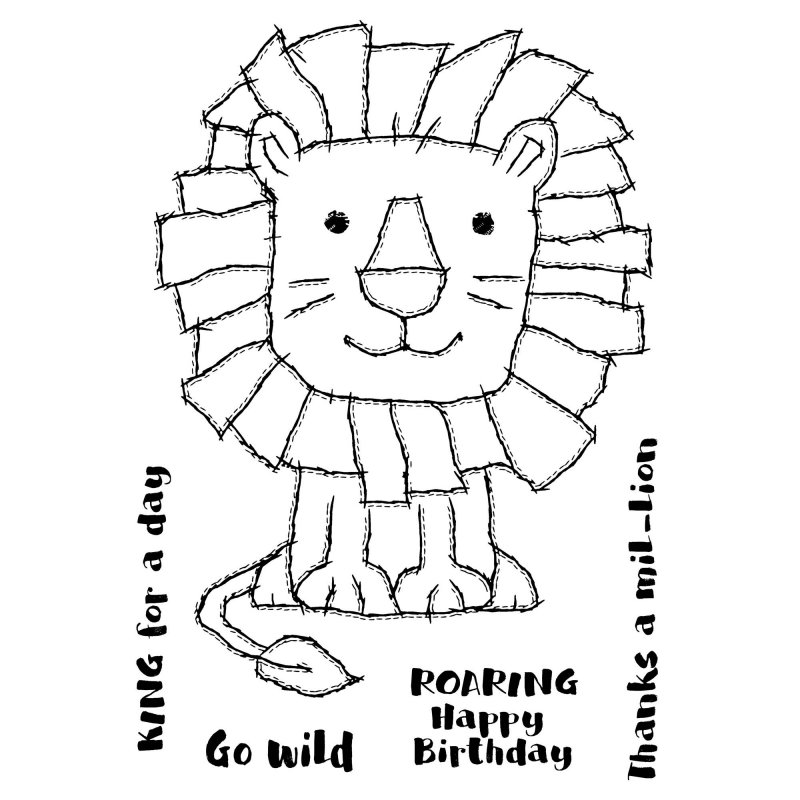 Woodware Woodware Clear Stamps Raggy Lion | Set of 5
