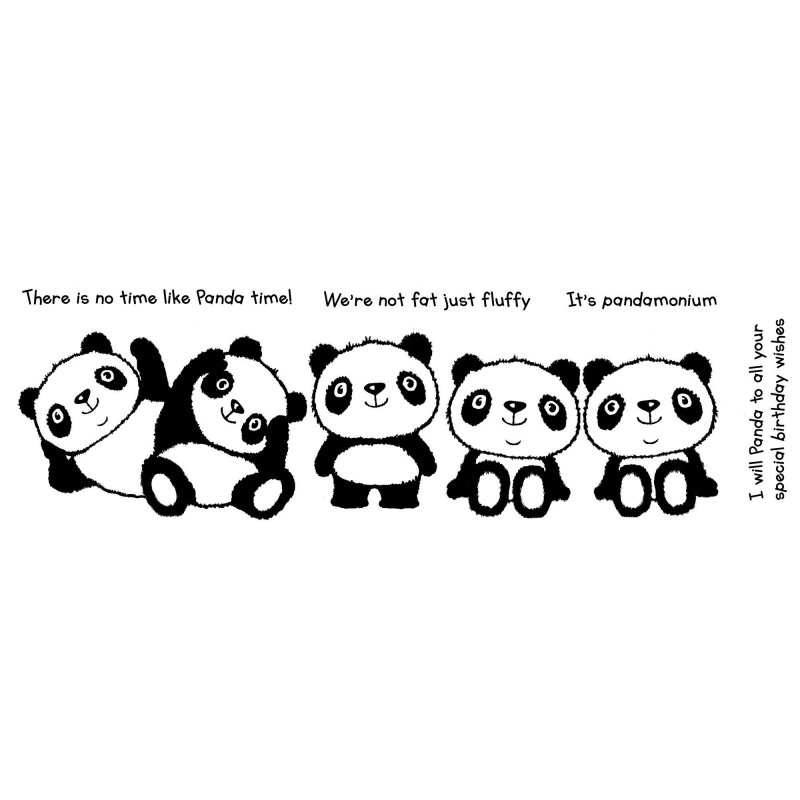 Woodware Woodware Clear Stamps Pandamonium | Set of 5