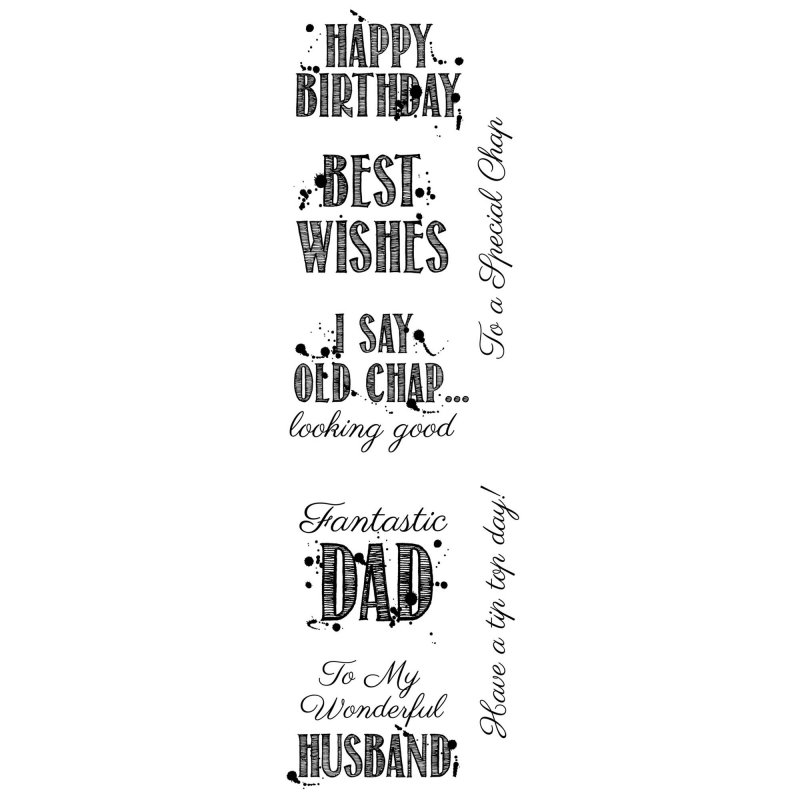 Woodware Woodware Clear Stamps Old Chap | Set of 7