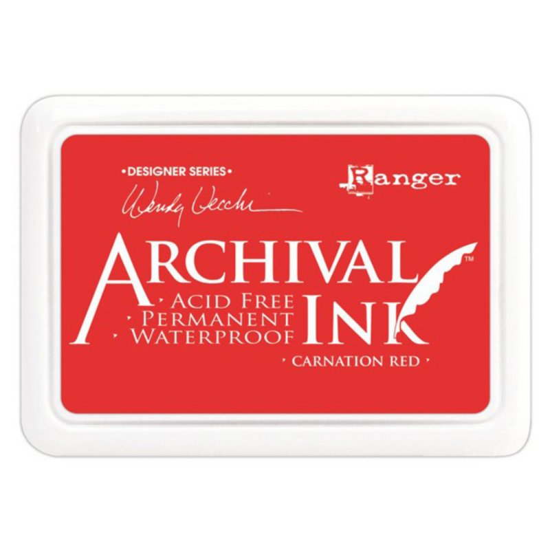 Archival Ink Ranger Wendy Vecchi Archival Ink Pad Carnation Red