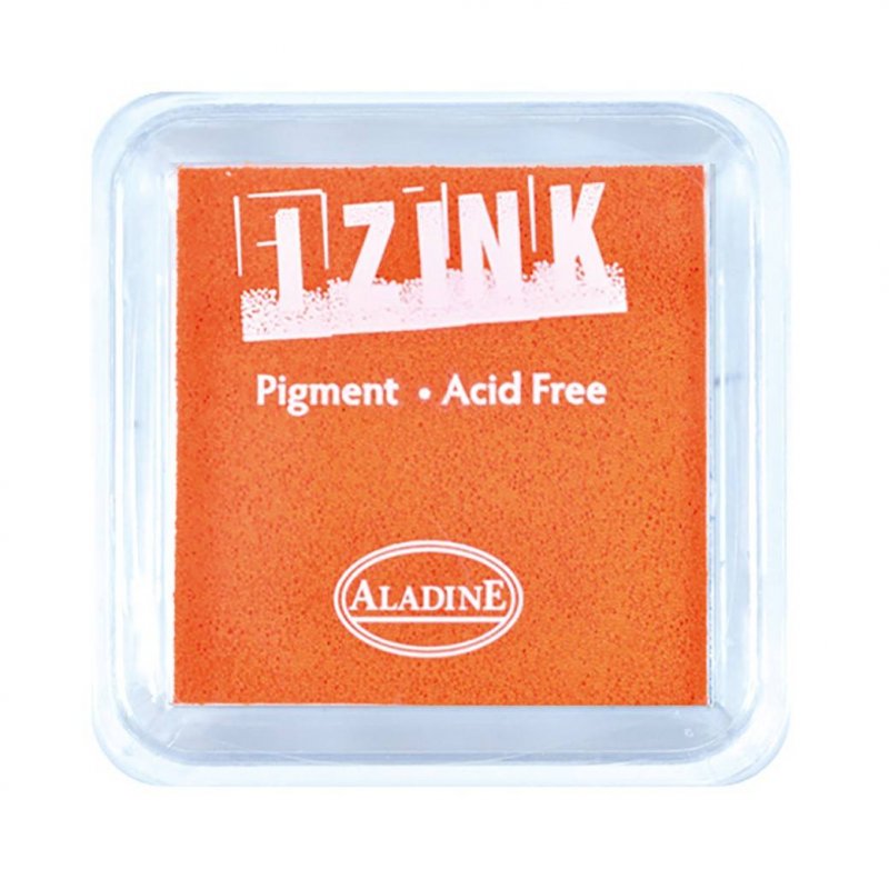 Izink Aladine Izink Pigment Ink Pad Orange | 5cm x 5cm