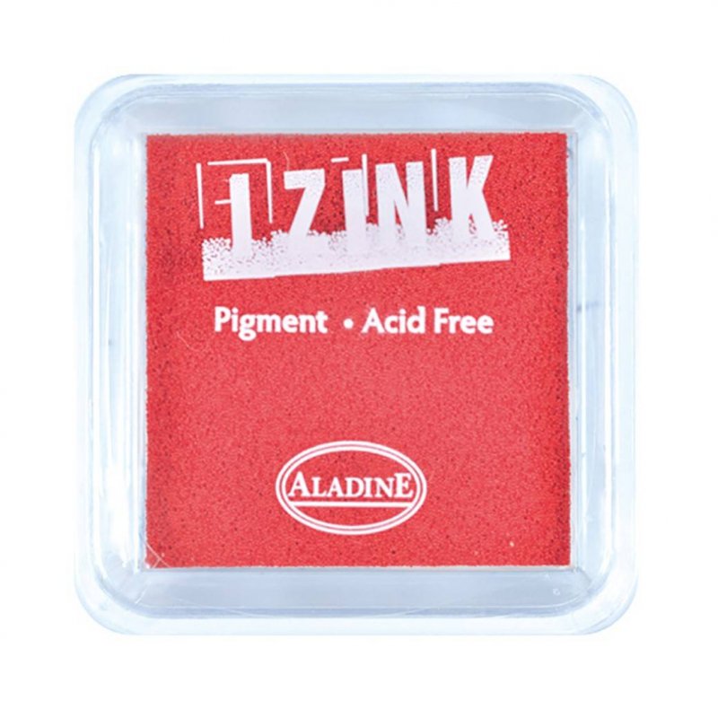 Izink Aladine Izink Pigment Ink Pad Red | 5cm x 5cm