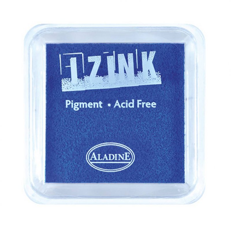Izink Aladine Izink Pigment Ink Pad Navy Blue | 5cm x 5cm
