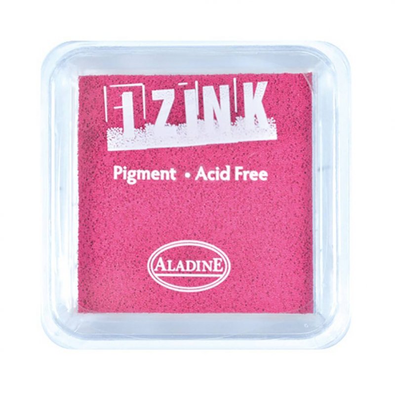 Izink Aladine Izink Pigment Ink Pad Fluorescent Pink | 5cm x 5cm