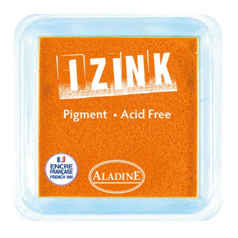 Izink Aladine Izink Pigment Ink Pad Light Orange | 5cm x 5cm