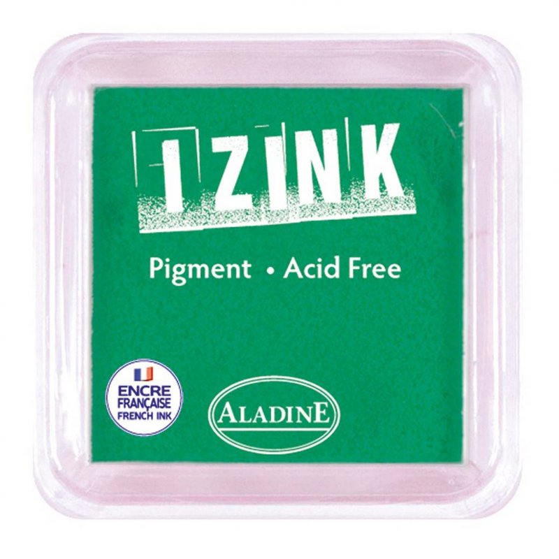 Izink Aladine Izink Pigment Ink Pad Light Green | 8cm x 8cm