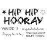 Woodware Woodware Clear Stamps Hip Hip Hooray | Set of 5