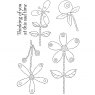 Woodware Woodware Clear Stamps Floral Whimsies | Set of 5