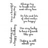 Woodware Woodware Clear Stamps Happy Thoughts | Set of 6