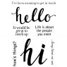 Woodware Woodware Clear Stamps Hello | Set of 7