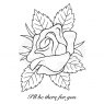 Woodware Woodware Clear Stamps Rose Bloom | Set of 2