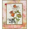 Woodware Woodware Clear Stamps Thank You Flowers | Set of 2