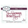 Sue Wilson Craft Dies Mini Expressions Collection Always In My Heart