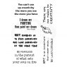 Woodware Woodware Clear Stamps Creative Quotes | Set of 7
