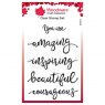 Woodware Woodware Clear Stamps The Right Words | Set of 5