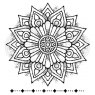 Woodware Woodware Clear Stamps Mandala One | Set of 2