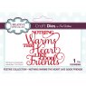 Sue Wilson Craft Dies Mini Expressions Collection Nothing Warms The Heart Like Good Friends