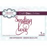 Sue Wilson Craft Dies Mini Expressions Collection Sending Much Love