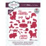 Sue Wilson Craft Dies Festive Collection Meowy Christmas | Set of 22