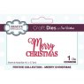 Sue Wilson Craft Dies Mini Expressions Collection Merry Christmas