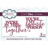Sue Wilson Sue Wilson Craft Dies Mini Expressions Duos Collection We're In This Together | Set of 2