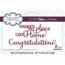 Sue Wilson Craft Dies Mini Expressions Duos Collection There's No Place Like Home | Set of 2