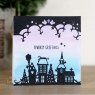 Paper Cuts Creative Expressions Craft Dies Paper Cuts Collection Christmas Town Edger | Set of 2