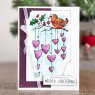 Woodware Woodware Clear Stamps Hanging Hearts | Set of 3
