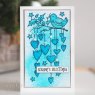Woodware Woodware Clear Stamps Hanging Hearts | Set of 3