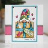 Woodware Woodware Clear Stamps Gnome Gift | Set of 7