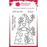 Woodware Woodware Clear Stamps Flower Power Gnome | Set of 4