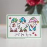 Woodware Woodware Clear Stamps Three Gnomes | Set of 7