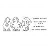 Woodware Woodware Clear Stamps Three Gnomes | Set of 7