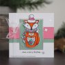 Woodware Woodware Clear Stamps Foxy Christmas | Set of 5