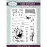 Sam Poole Creative Expressions Sam Poole Clear Stamp Set Butterfly Walk | Set of 14