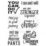 Woodware Woodware Clear Stamps You Can Do It! | Set of 7