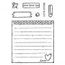 Woodware Woodware Clear Stamps Love Notes | Set of 7