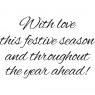 Woodware Clear Stamps Just Words With Love This Festive Season