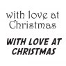 Woodware Clear Stamps With Love At Christmas | Set of 2