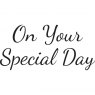 Woodware Clear Stamps Just Words On Your Special Day
