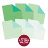 Duo Tone Paper Pads Hunkydory Duo Tone 8 x 8 inch Paper Pad Matt-tastic Kiwi Crush & Crystal Lagoon | 48 sheets
