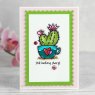 Woodware Woodware Clear Stamps Heart Cactus | Set of 3