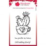 Woodware Clear Stamps Heart Cactus | Set of 3