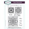 Jamie Rodgers Clear Stamp Set Tea Bag Folding Squares | Set of 9