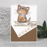 Woodware Woodware Clear Stamps Fuzzie Friends Kati The Kitten | Set of 5