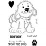 Woodware Woodware Clear Stamps Fuzzie Friends Parker The Puppy | Set of 7