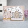 Sam Poole Creative Expressions Sam Poole Clear Stamp Set Bee-you-tiful Beehive | Set of 4