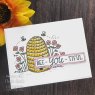 Sam Poole Creative Expressions Sam Poole Clear Stamp Set Bee-you-tiful Beehive | Set of 4