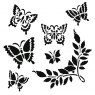 Creative Expressions Creative Expressions Stencil Graceful Butterflies | 7 x 7 inch